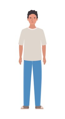 İzole edilmiş Avatar Adam vektör tasarımı