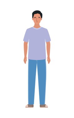 İzole edilmiş Avatar Adam vektör tasarımı