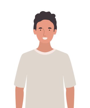 İzole edilmiş Avatar Adam vektör tasarımı