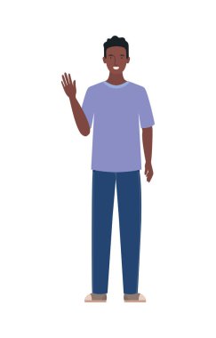 İzole edilmiş Avatar Adam vektör tasarımı