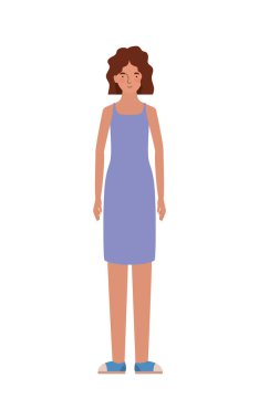 İzole edilmiş Avatar kadın vektör tasarımı
