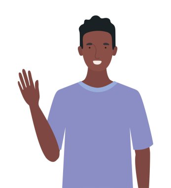 İzole edilmiş Avatar Adam vektör tasarımı