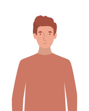 İzole edilmiş Avatar Adam vektör tasarımı