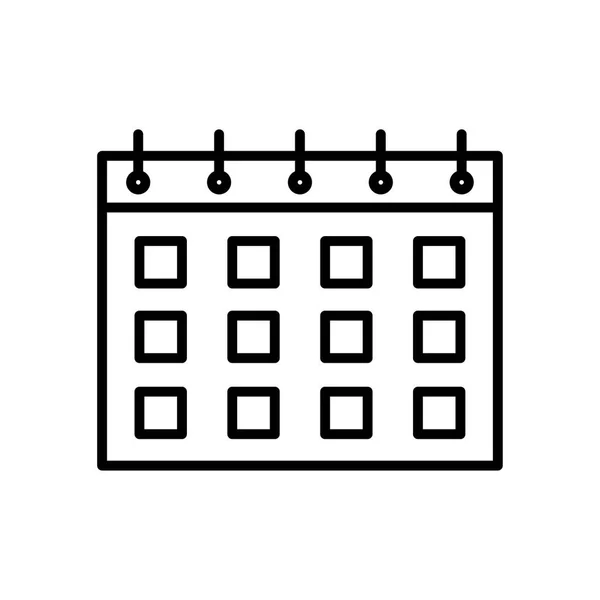Isolated calendar line style icon vector design — Stockvektor