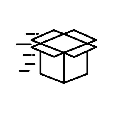 Kutu satırını aç simge vektör tasarımı