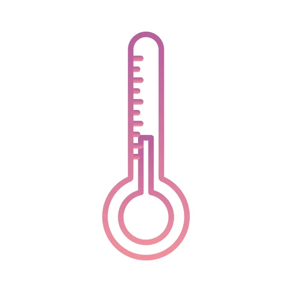 Απομονωμένο θερμόμετρο όργανο κλίση στυλ εικονίδιο διανυσματικό σχεδιασμό — Διανυσματικό Αρχείο