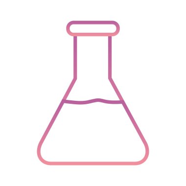 Bilim şişesi gradyan biçim vektör tasarımı