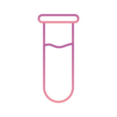 Bilim tüpü gradyan biçim vektör tasarımı