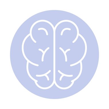 İnsan beyni bloğu biçim vektör tasarımı