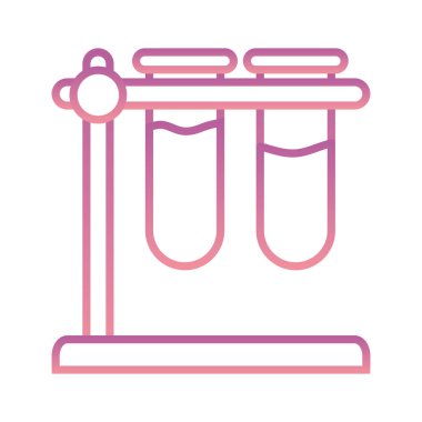 Bilim tüpleri gradyan biçim vektör tasarımı