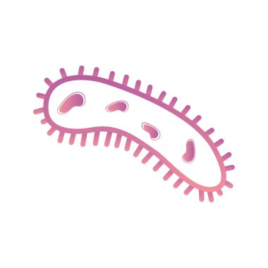 İzole edilmiş virüs gradyan biçim ikonu vektör tasarımı