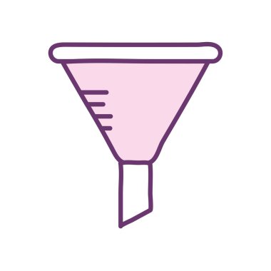 Bilim huni çizgisi biçim vektör tasarımı