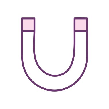 Bilim mıknatısı çizgisi biçim vektör tasarımı