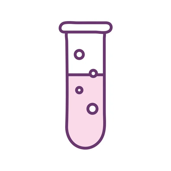 Design de vetor ícone de estilo de linha de tubo de ciência —  Vetores de Stock