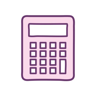 hesap makinesi aracı satır biçimi vektör tasarımı