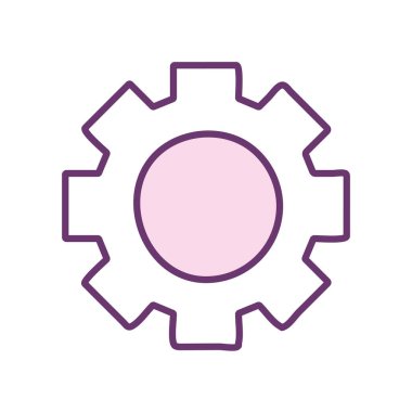 dişli satır biçimi ikon vektör tasarımı