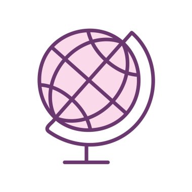 Bilim küresel küre çizgisi biçim vektör tasarımı