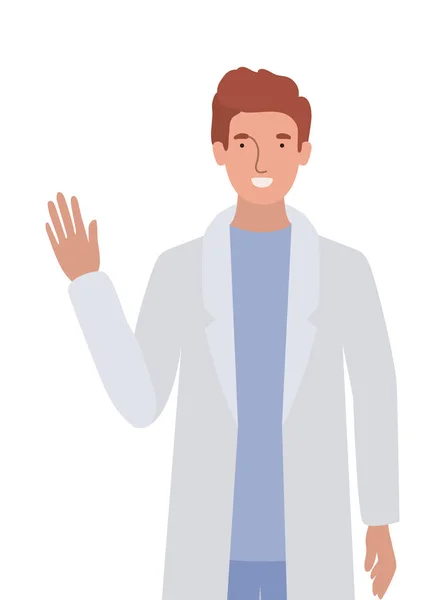 Man doctor with uniform vector design — Stock Vector