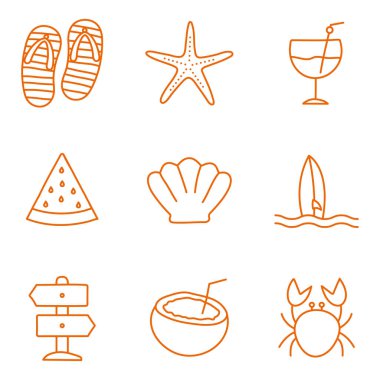 Yaz çizgisi biçim vektör dizaynı