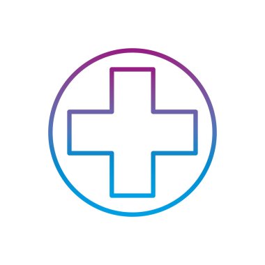 Çapraz gradyan çizgi biçim vektör tasarımı ile daire