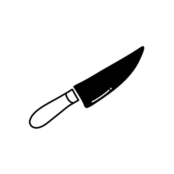 Knife silhouette 스타일 아이콘 벡터 설계 — 스톡 벡터