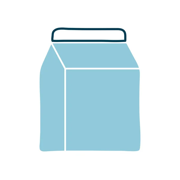 Boîte à lait isolée design vectoriel icône style plat — Image vectorielle