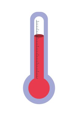 İzole edilmiş termometre aracı vektör tasarımı