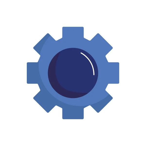 Isolated gear flat style icon vektordesign — Stockvektor