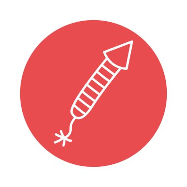 Çizgili havai fişek blok biçim vektör tasarımı