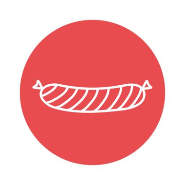 sosis blok biçim ikon vektör tasarımı