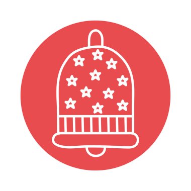 Yıldız blok biçim simgesi dizaynlı çan