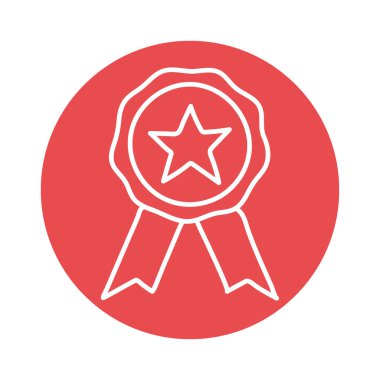 Yıldız bloğu biçim ikonvektör tasarımı ile damgala