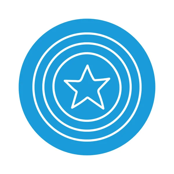 Timbre sceau avec motif iconvectoriel de style Star Block — Image vectorielle