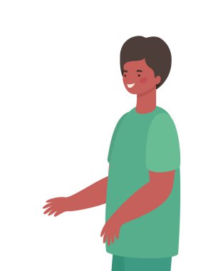 Üniformalı vektör tasarımlı adam doktor