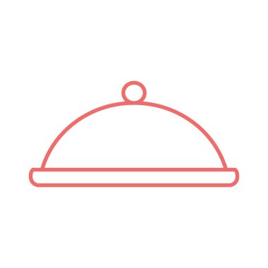 Gıda tabağı çizgisi biçim vektör tasarımı