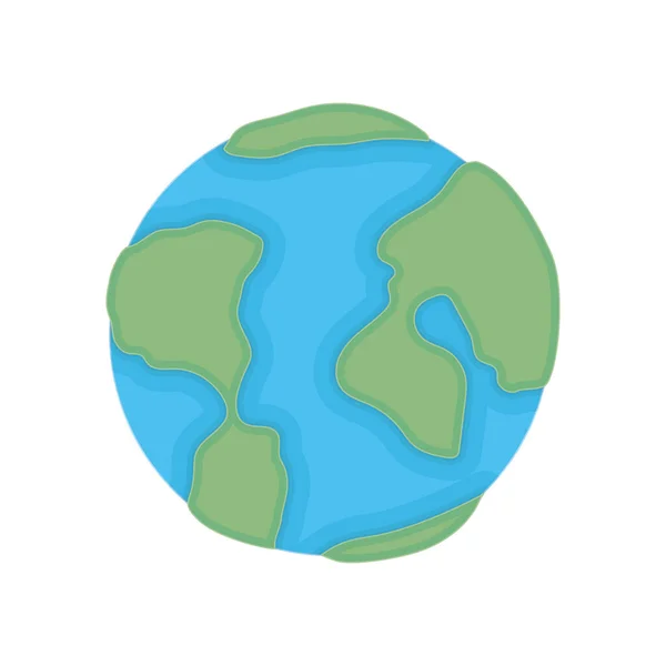 İzole edilmiş dünya küresi vektör tasarımı — Stok Vektör