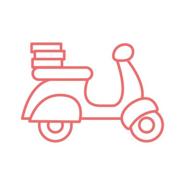 Motosiklet çizgisi biçiminde pizza kutuları