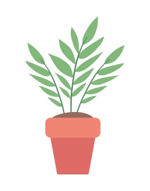 Ot vektör tasarımı içinde izole edilmiş bitki