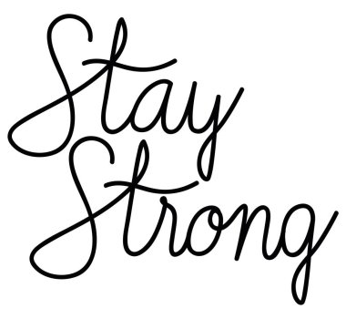 Güçlü metin vektör tasarımı