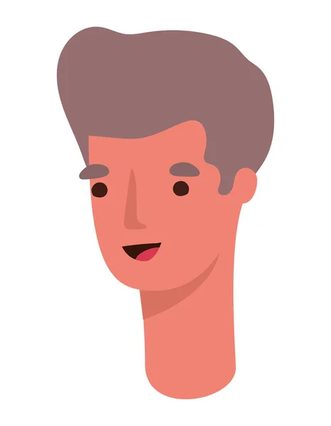 Izolované avatar muž kreslený vektor design — Stockový vektor