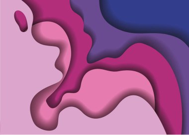 Mor dalgalar arka plan vektör tasarımı