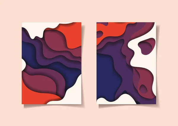 橙色和紫色背景框架结构矢量设计 — 图库矢量图片