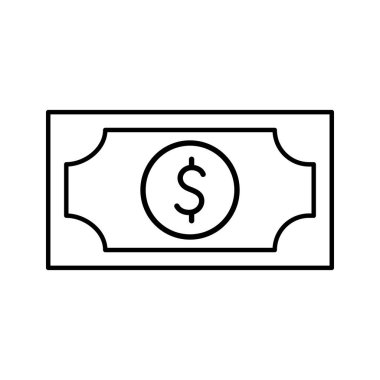 Bill line biçim ikon vektör tasarımı