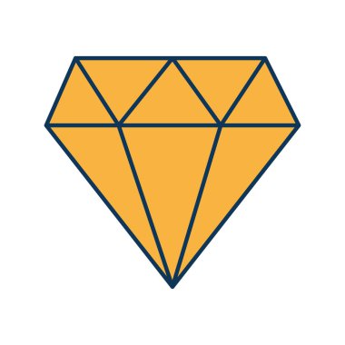 Isolated diamond line and fill style icon vector design