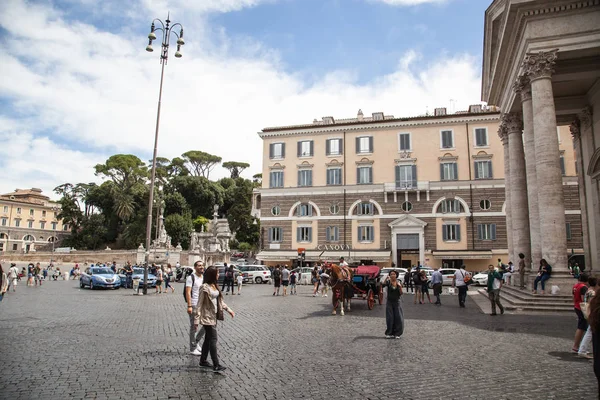 Piazza del Popolo in Rome, Italy — Stock Photo, Image