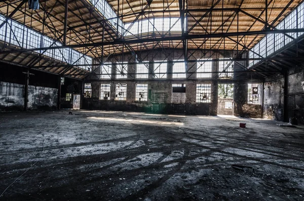Stor Hall av fabriken — Stockfoto
