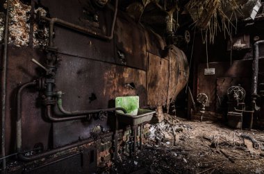 su ısıtıcısı ile yeşil lavabo
