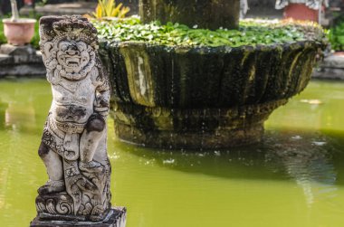 bir Tapınağı'nda gölet üzerinde şekil