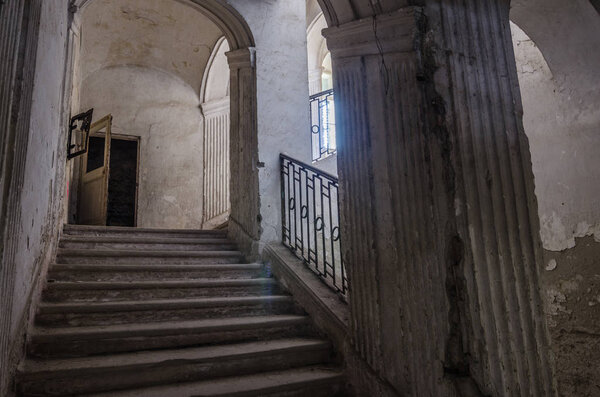 staircase in old castle