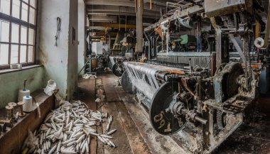 birçok iplik bobin panorama makinelerle